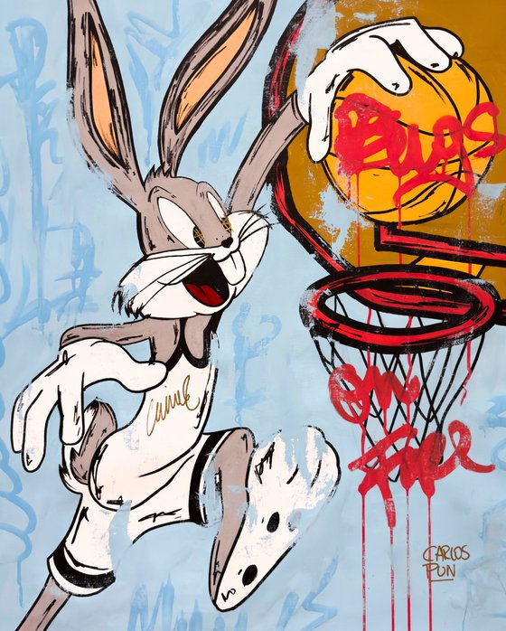 Bugs Bunny on fire - Basquet Ball - First Collectors Series