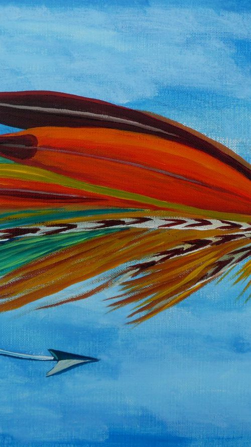 Dry Fishing Fly by Dunphy Fine Art