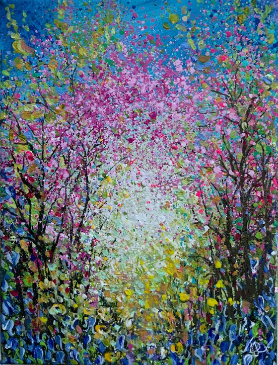 Wild Flora and Cherry Blossom Woodland III