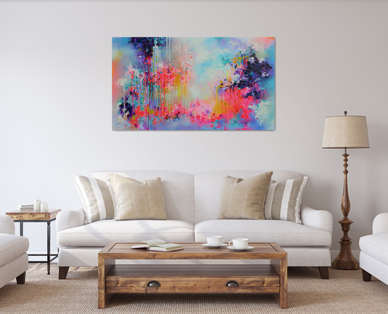 Fresh Moods 48, Large Gallery Quality Ready to Hang Abstract Painting FREE SHIPPING