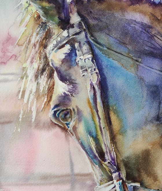Painting "Lavander horse"