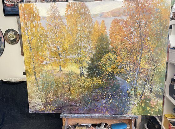 Soft autumn near the fjord