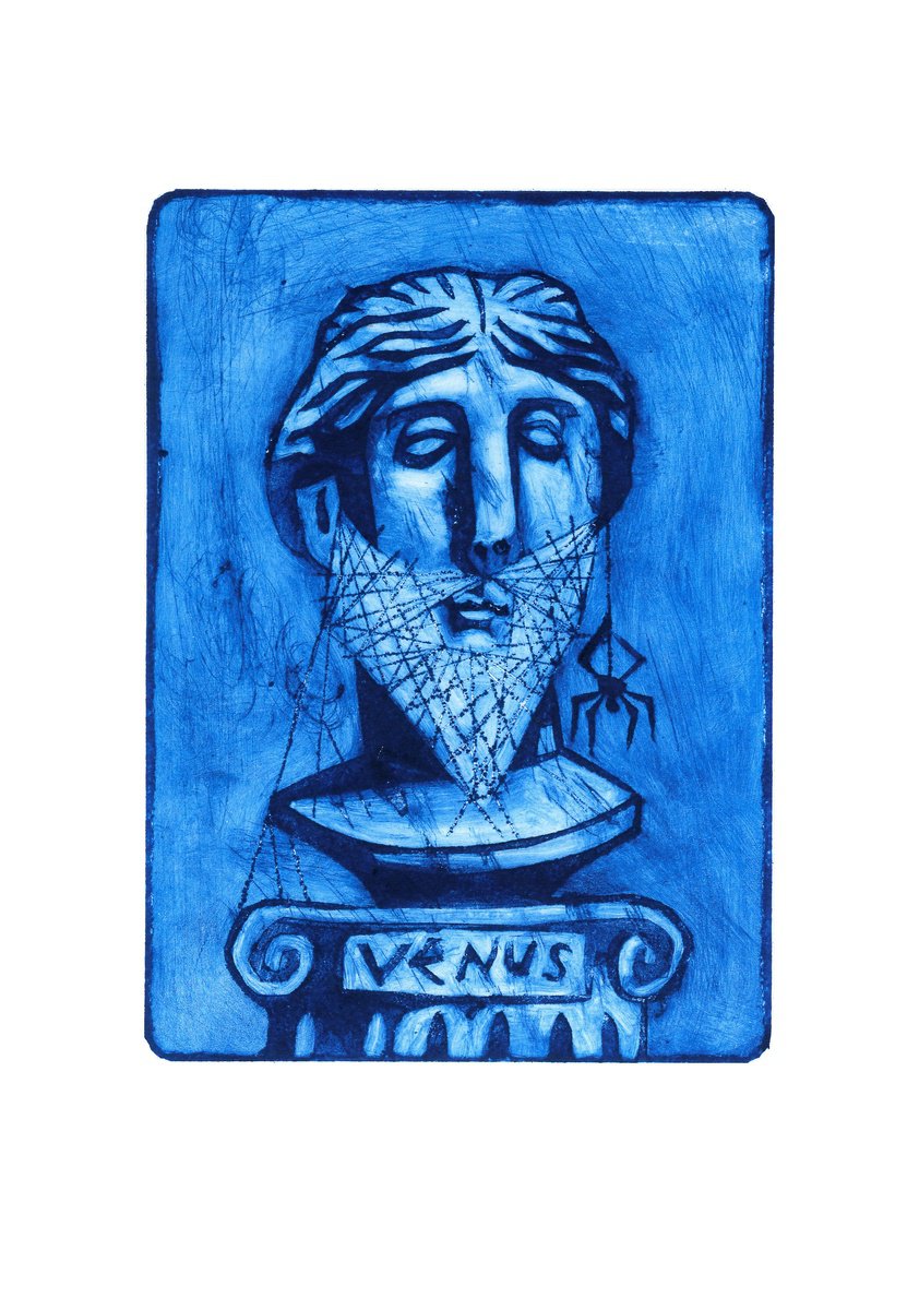 Surrealistic Portrait Etchings & Engravings By Oleksandr Korol, 8 X 11", Venus, Original Artwork