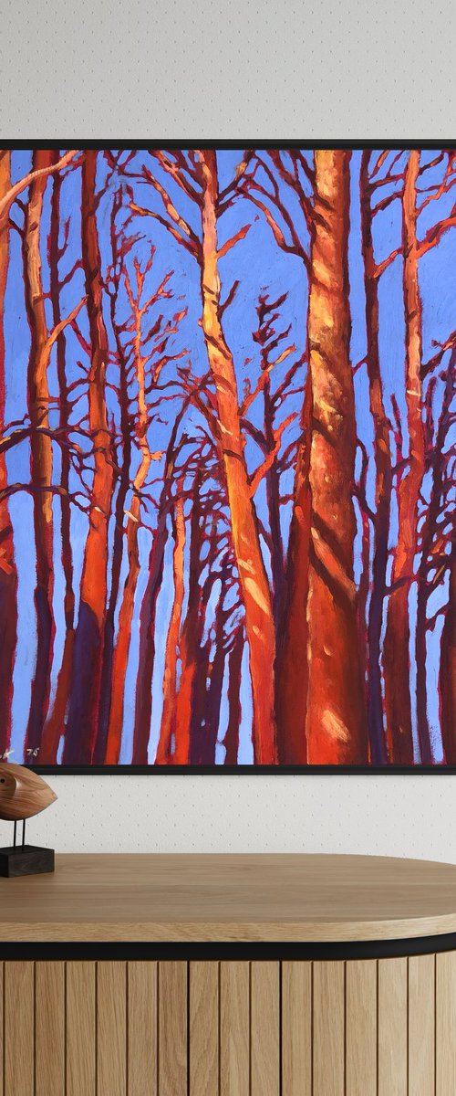 Winter forest by Volodymyr Smoliak