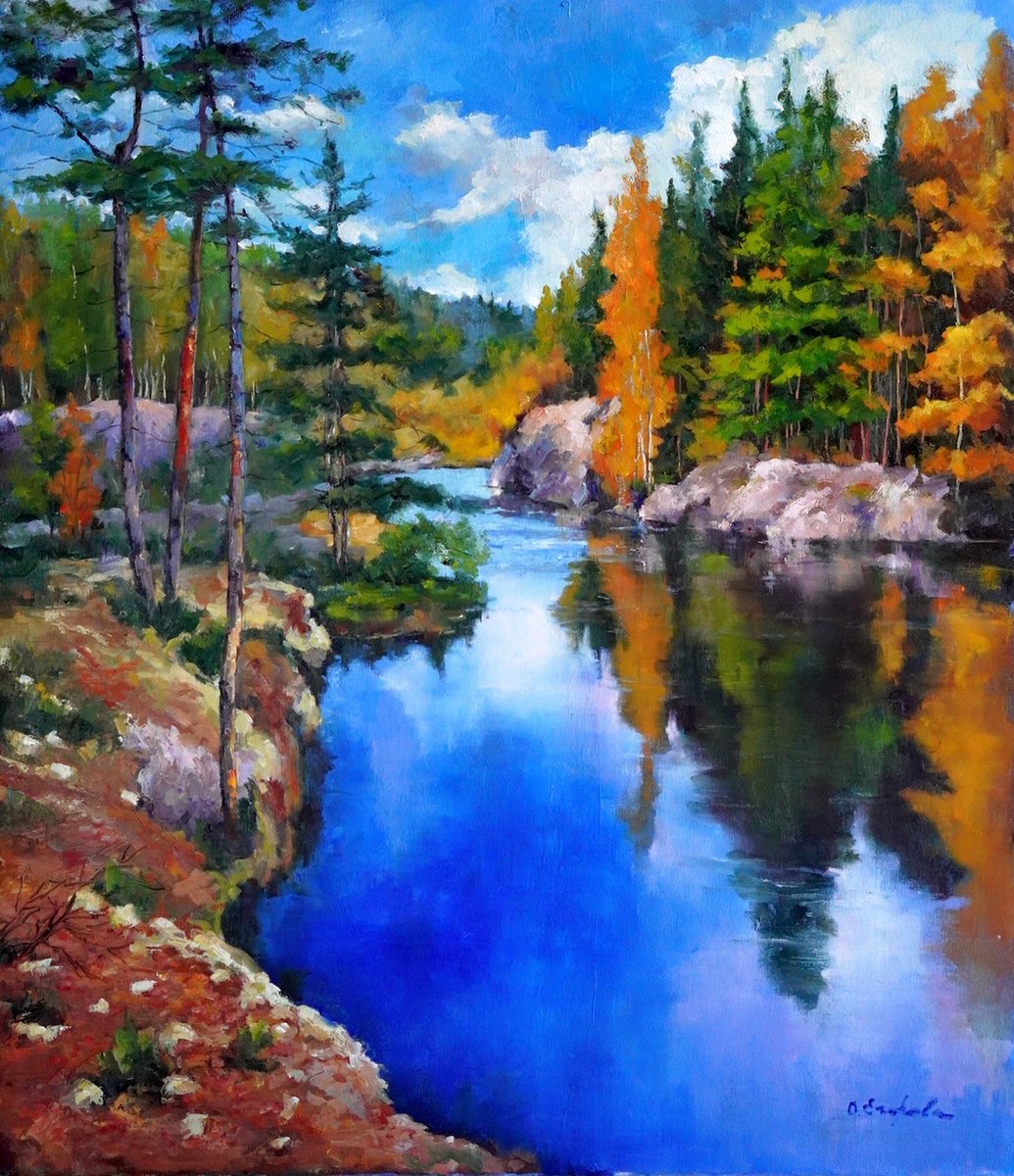 Taiga River by Olga Egorov