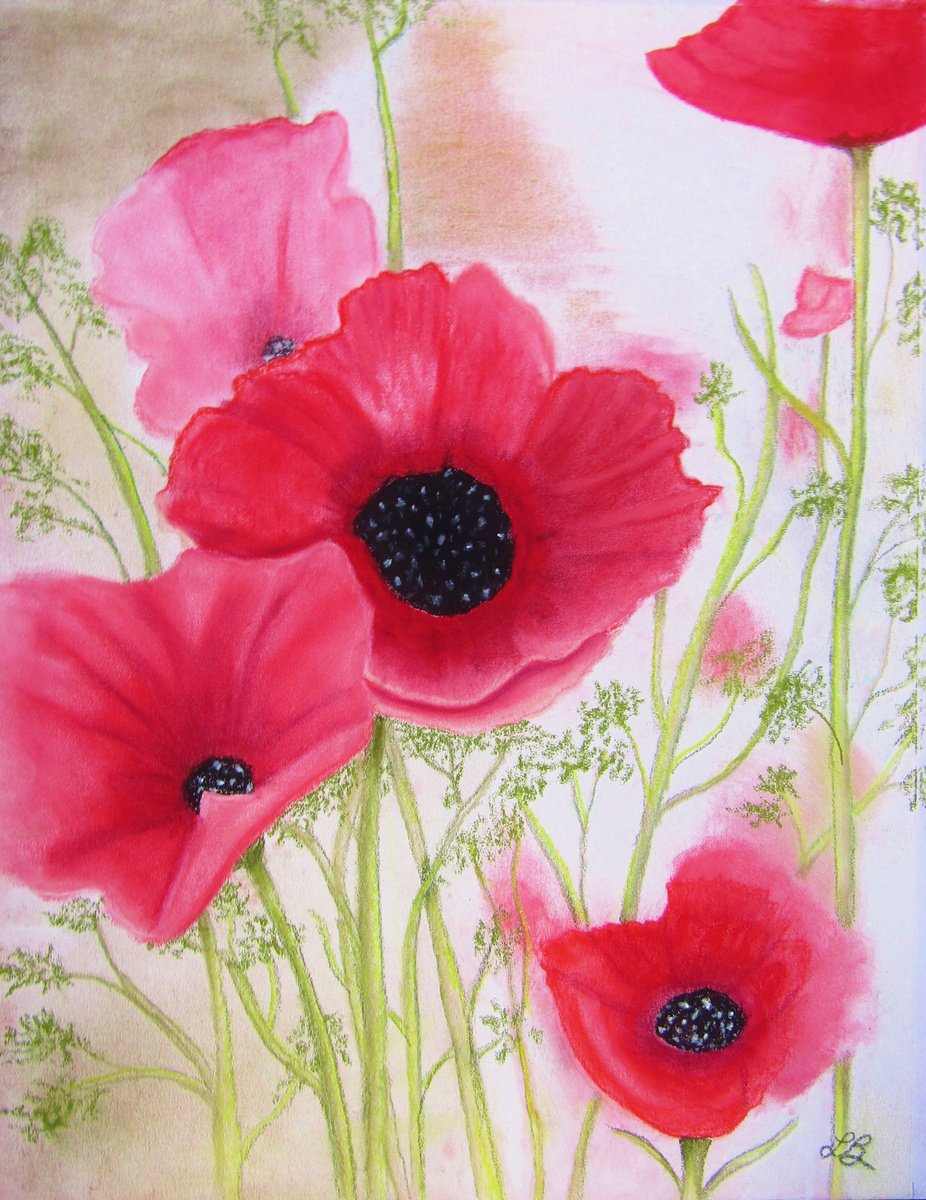 Red Poppies by Linda Burnett