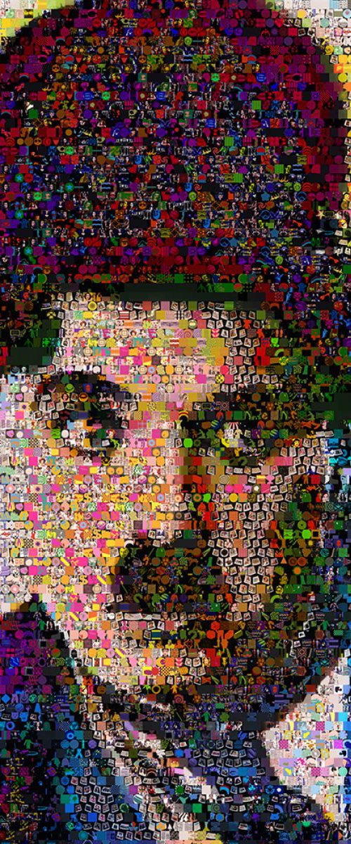 Charlie-Chaplin-Collage by John Lijo Bluefish