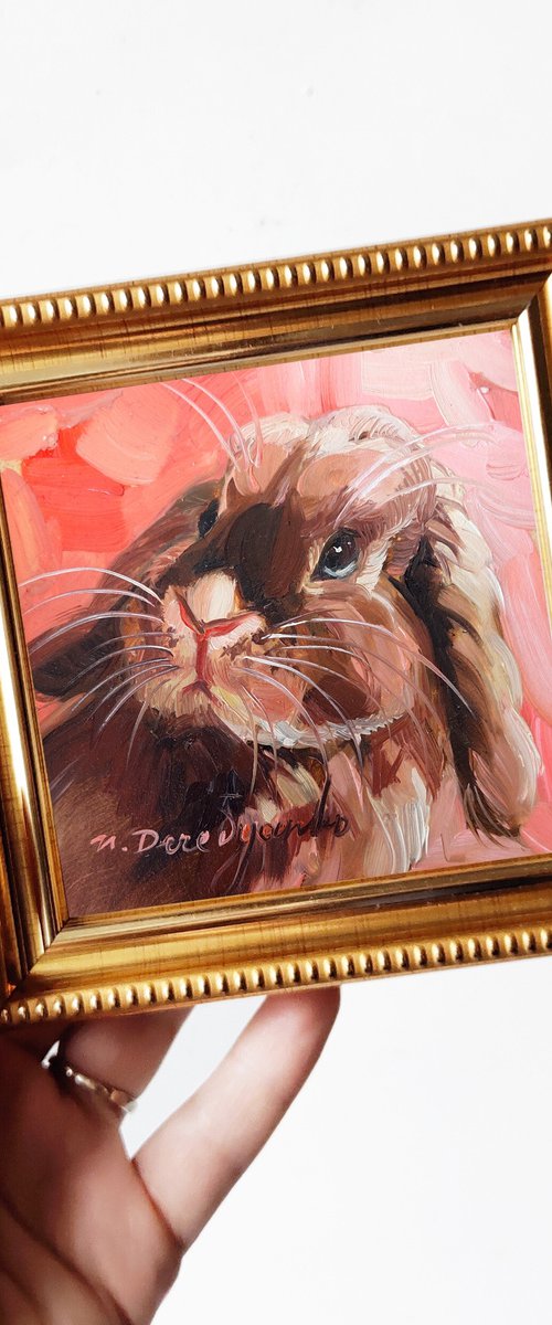 Cute rabbit by Nataly Derevyanko