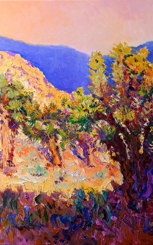 Evening in High Deserts, Joshua Trees by Suren Nersisyan