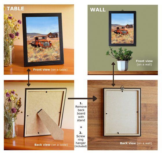 Abandoned old rusty pickup car