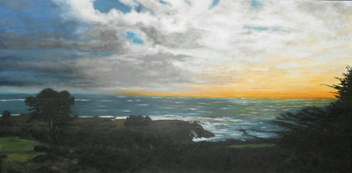 'SUNSET OVER PELICAN BAY' by Paul CARTER