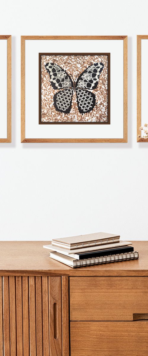 Set of 3 «Chocolate Butterflies» by Mariia Raskin