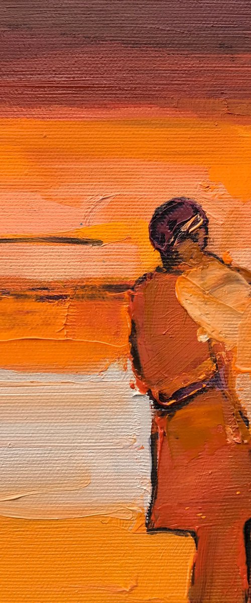 Her standing by Romuald Mulk Musiolik