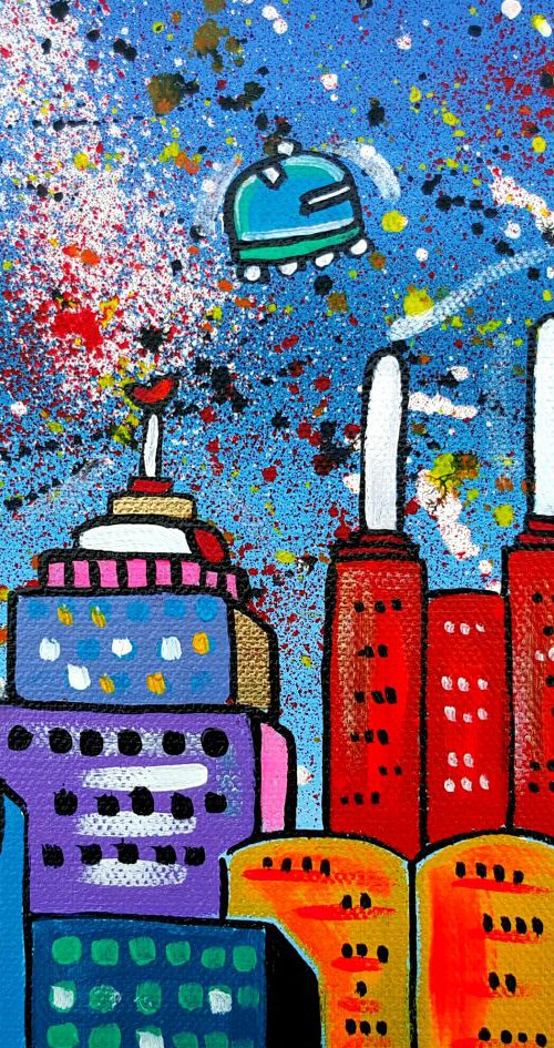 Battersea Power Station in Space by Maria Luisa  Azzini