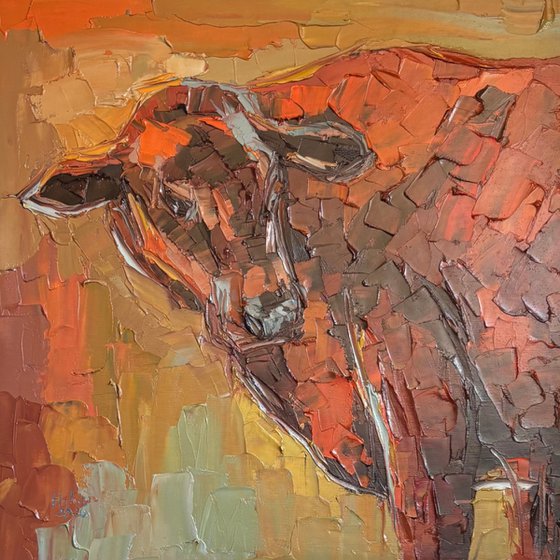 Terracotta cow