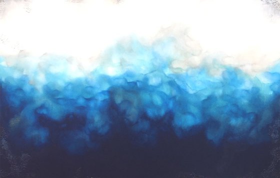 abstract ocean (150 x 100 cm XL artwork)