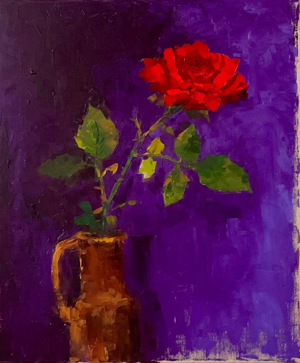 Rose By Vera Klimova, 18 X 22, Artwork For Sale On Artfinder