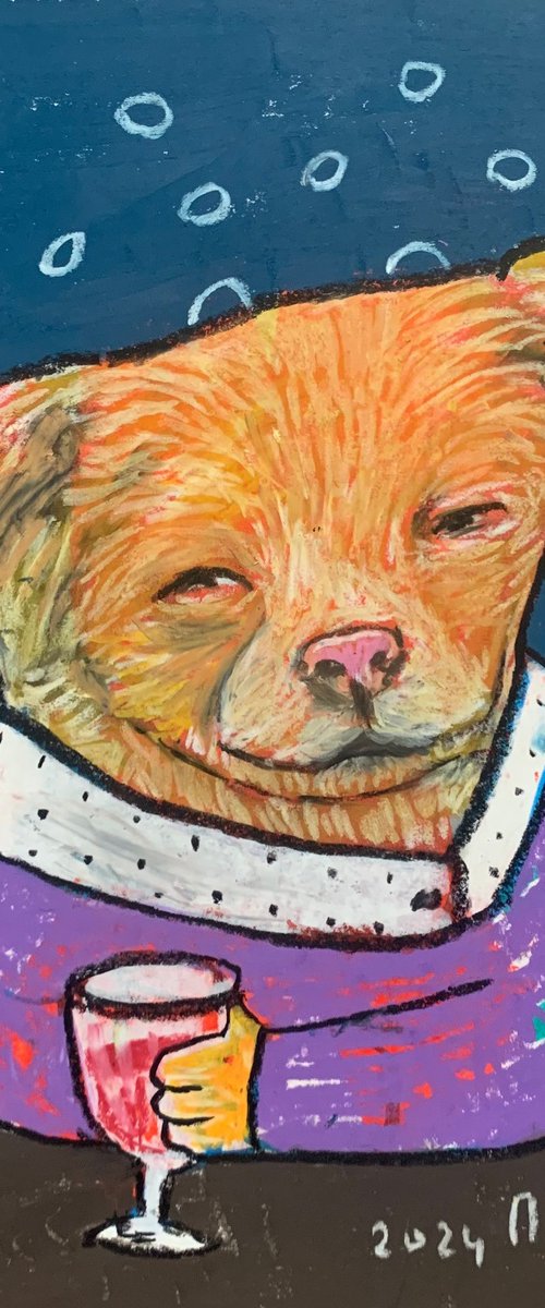 Drinking dog #139 by Pavel Kuragin