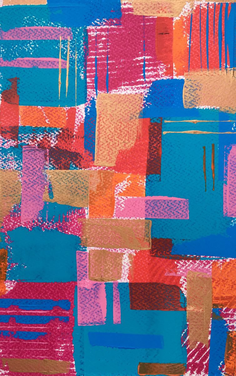 Structure I - abstract on paper by Louise Gillard