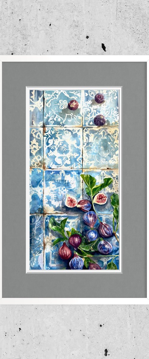 Portuguese Harvest  - Figs by Irina Kurganskaya