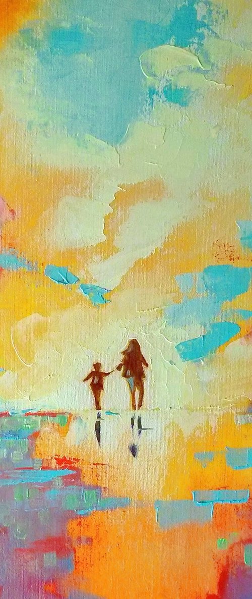Carefree - Mother and Daughter by Mary Kemp