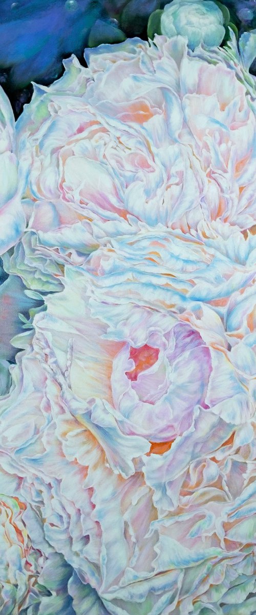 PEARLY PEONIES. by Anastasia Woron