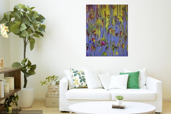 Marrakech - Gardenfever series - vibrant acrylic abstract painting on canvas - ready to hang