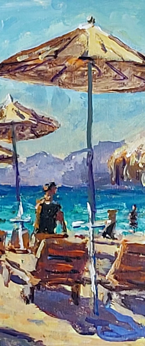 beach bums by Dimitris Voyiazoglou