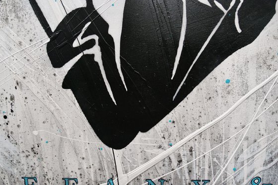 Raw Sass 140cm x 100cm Textured Urban Pop Art