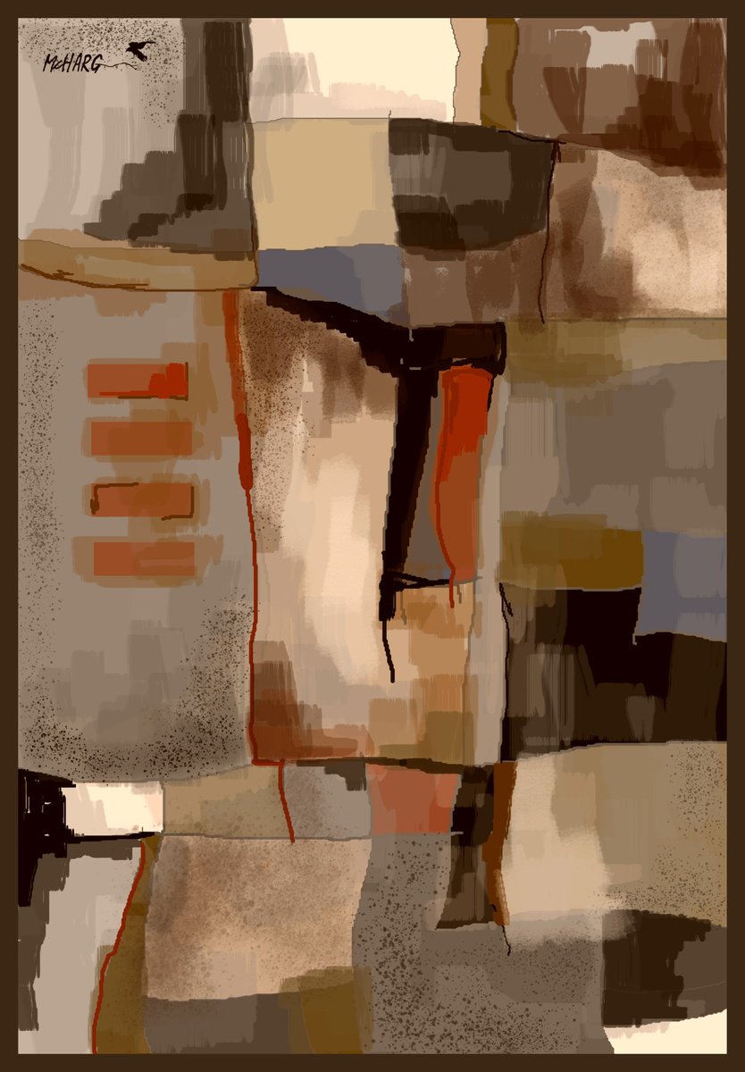 Organic Abstract Painting By Joe Mcharg, 40 X 59, Abstract #1, Original Artwork