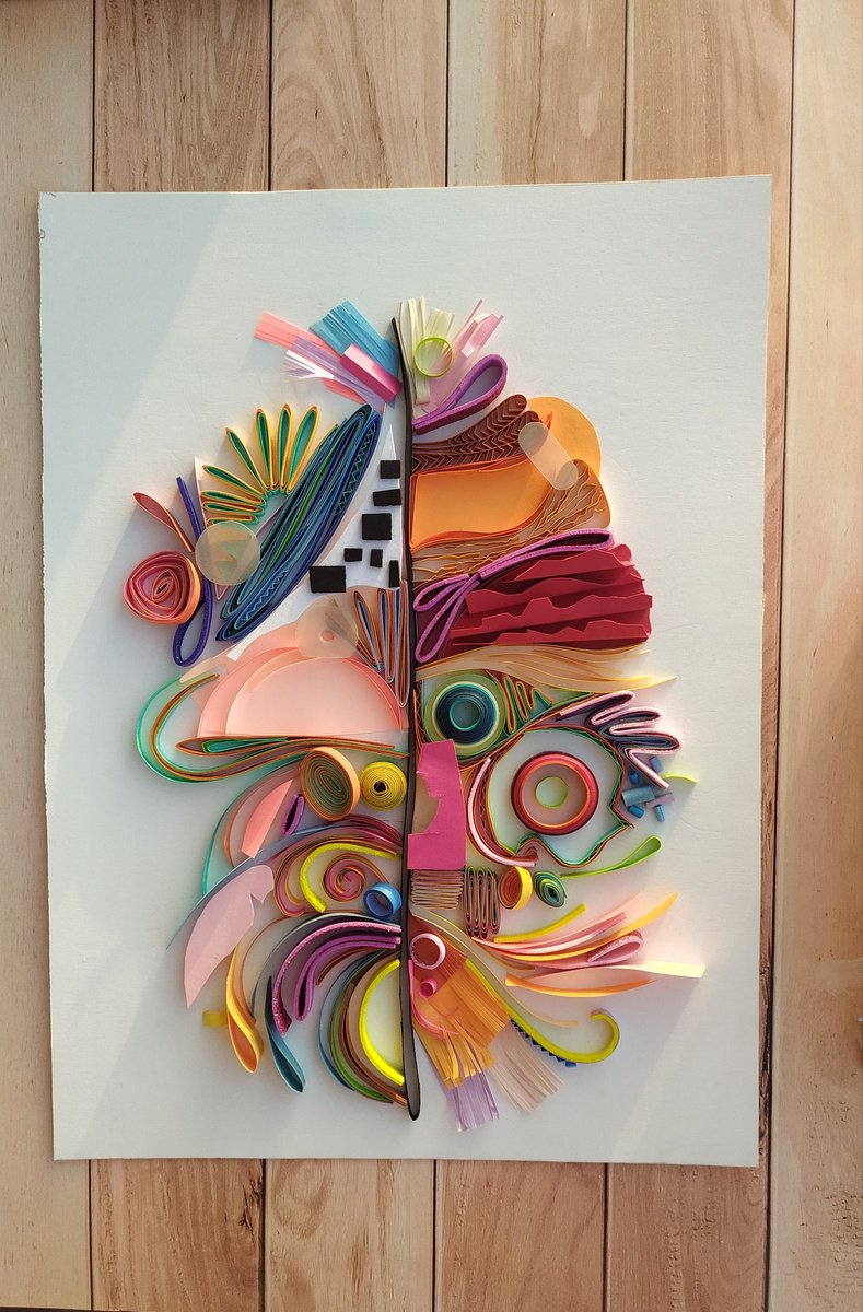 Beautiful Paper Quilling Painting by Lucia - Trendy Art Ideas