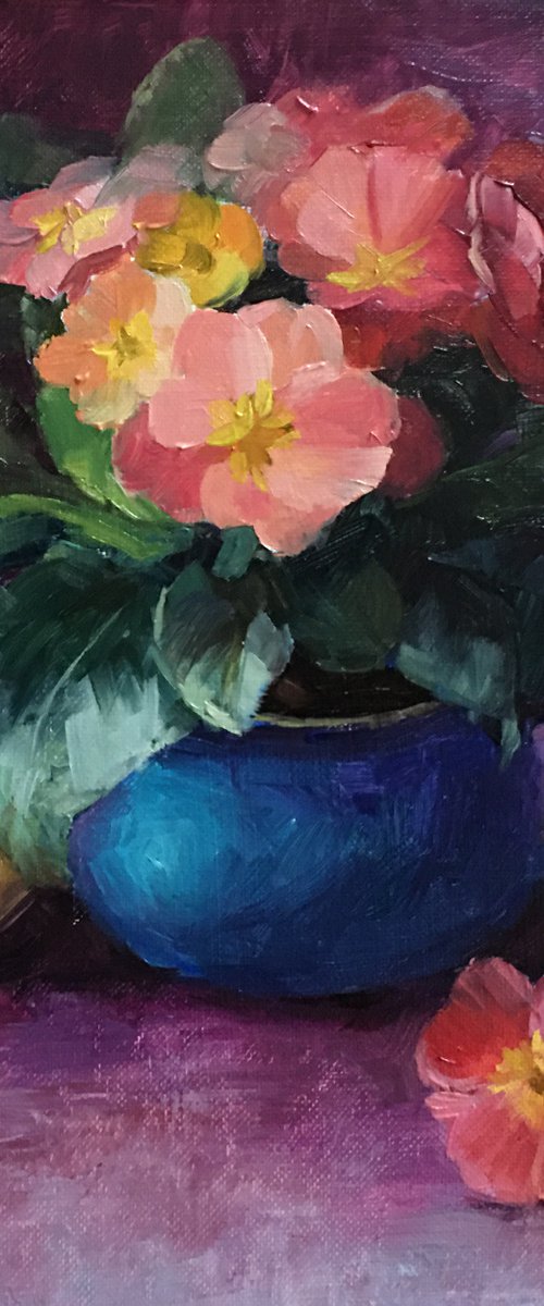 Primrose Still Life by Ling Strube