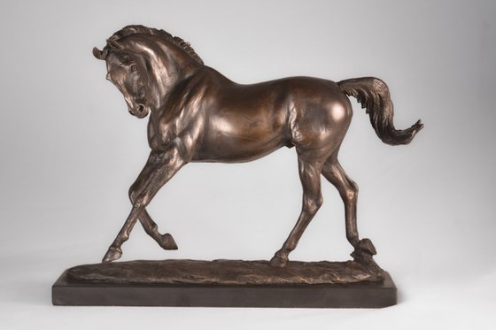 Playing Horse  Bronze Resin