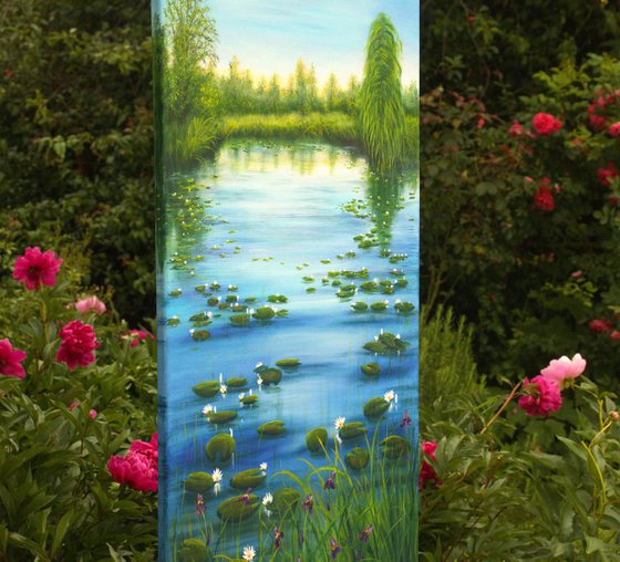 Set of 2 lily pond