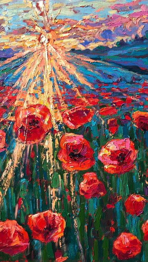 Poppies by Ilshat Nayilovich