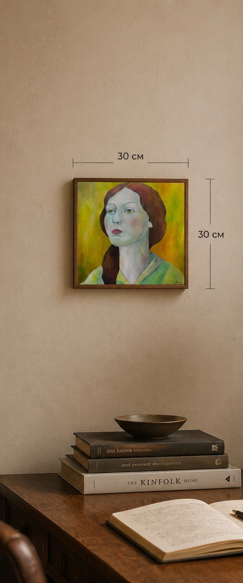 Portrait in Green Light by Irina Anis