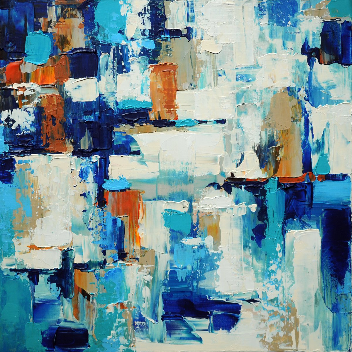 REFLECTION. Blue Abstract (Part II) by Liubov Kvashnina