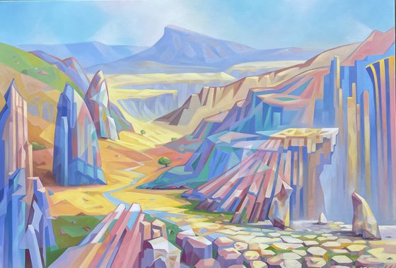 Valley Between Stone Giants