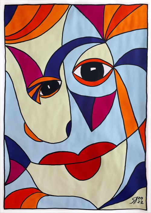 Color, Shape, Emotion 01... /  ORIGINAL ACRYLIC PAINTING by Salana Art Gallery