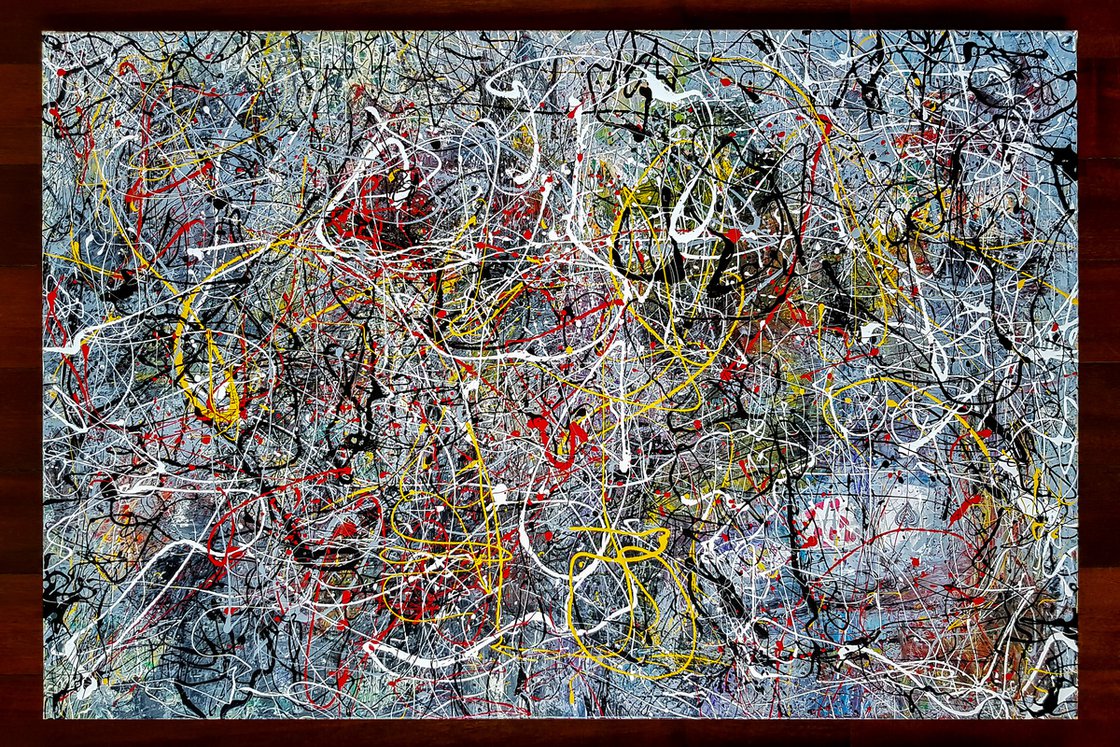 Through the Chaos - Abstract expressionism JACKSON POLLOCK style