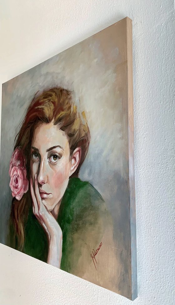 The girl with the Rose