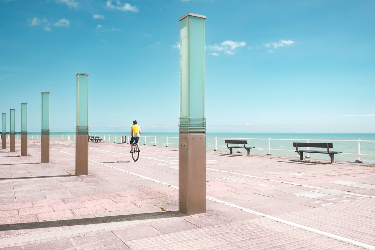 Photorealistic Landscape Photograph By Adam Regan, 30 X 20, St Leonards Promenade, Original Artwork