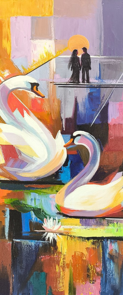 Elegance Swans by Karine Harutyunyan