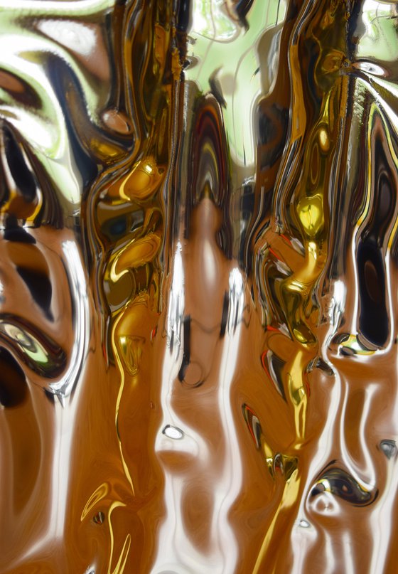 Golden Waves Sculptural