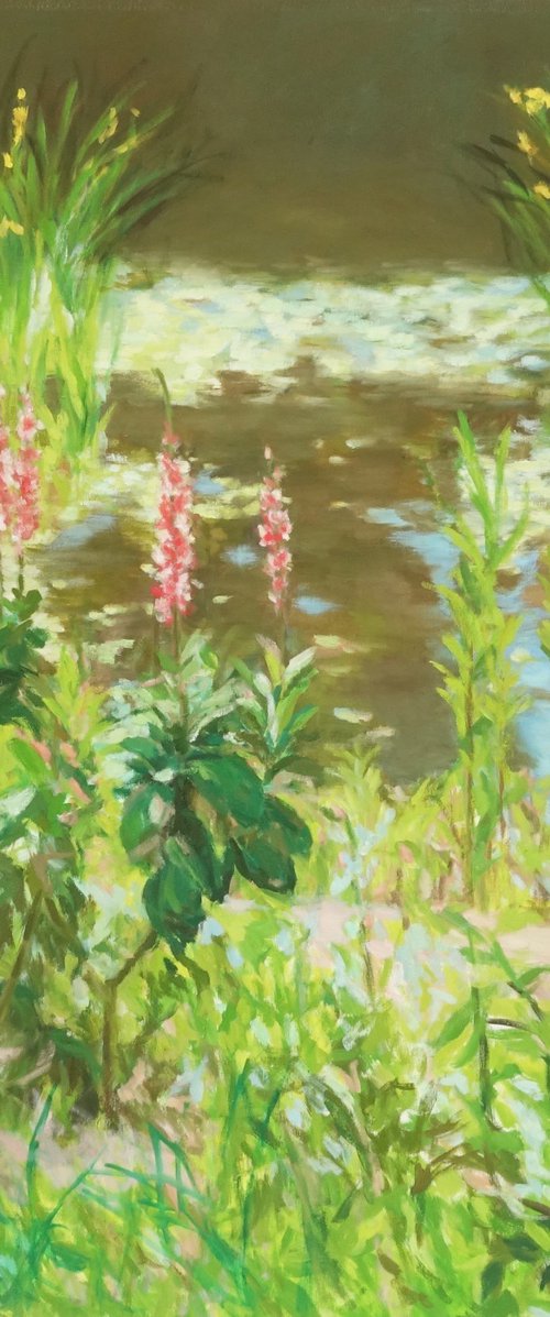 Gladioli by Water by Eri Ishii