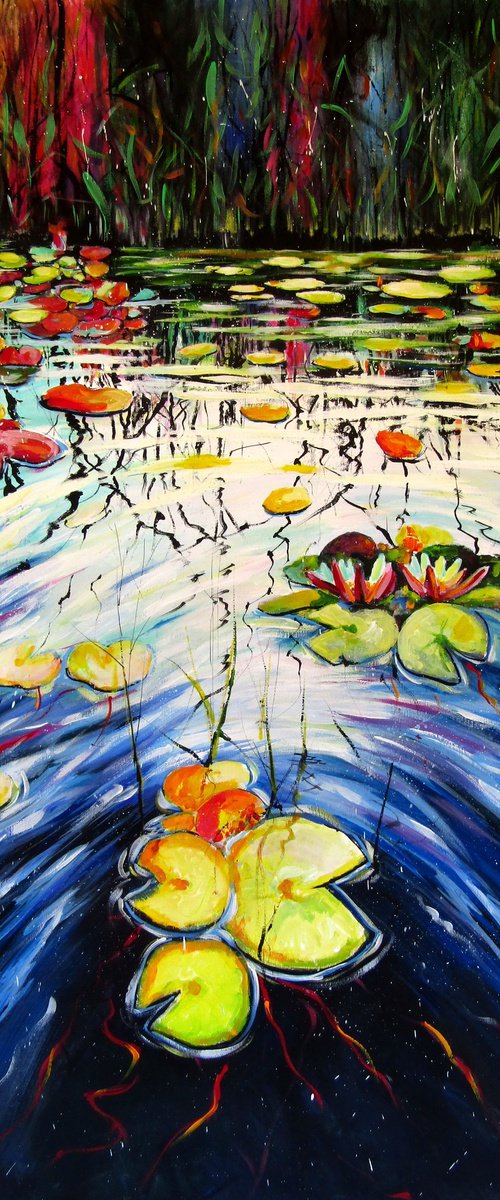 Water mirror and water lilies by Kovács Anna Brigitta