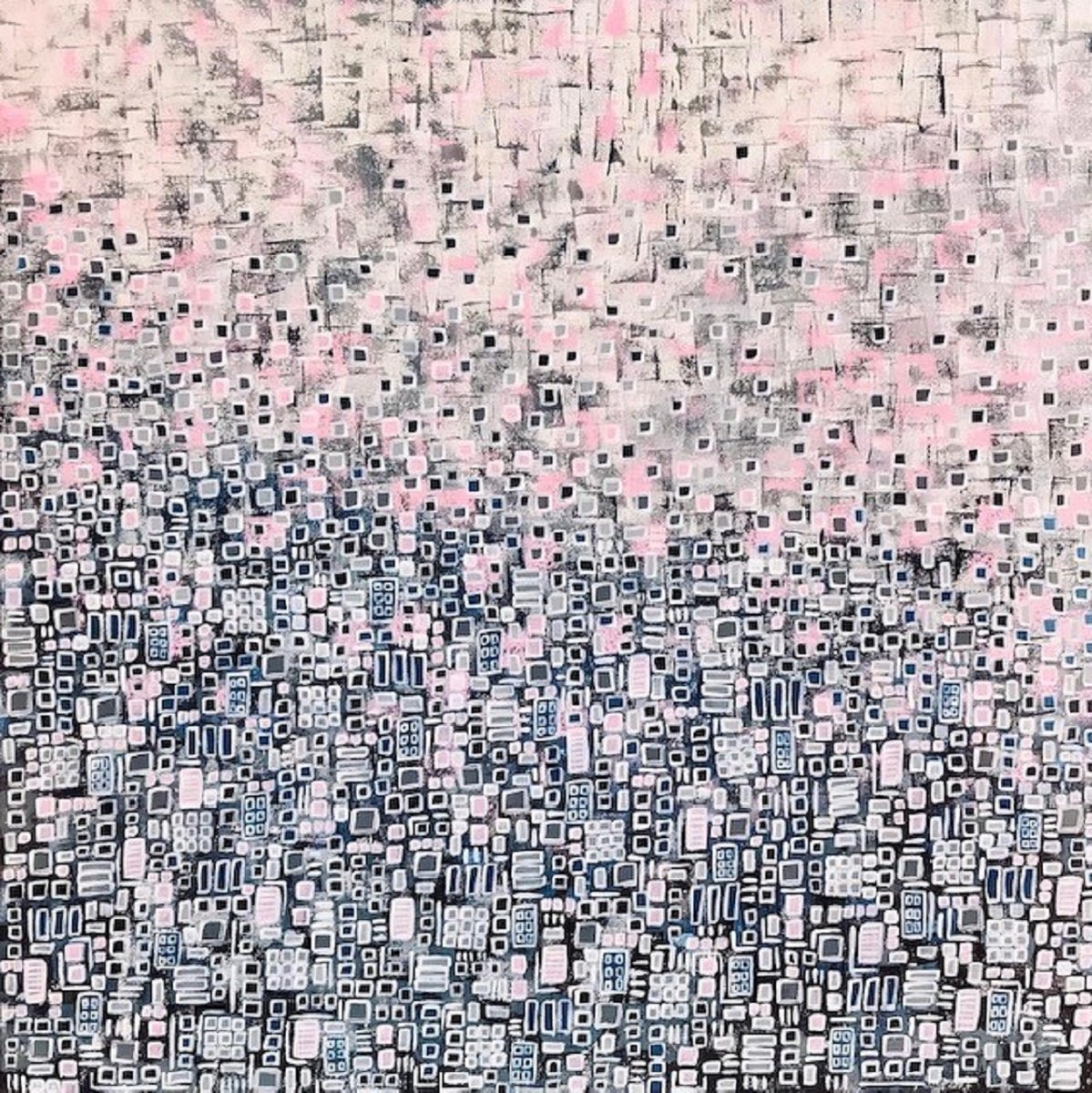 Organic Abstract Acrylic Painting By Carol Zsolt, 37 X 37, Inspiration 5203 Framed, Original Artwork