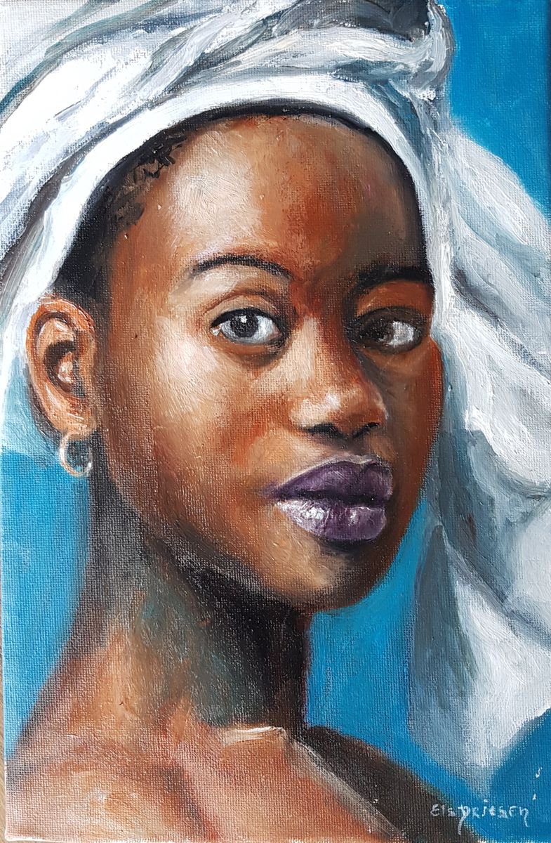 African Girl By Els Driesen, 8 X 12, Artwork For Sale On Artfinder