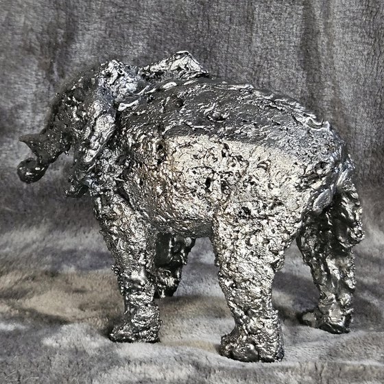 Steel Lace Sculpture – Elephant 50-19