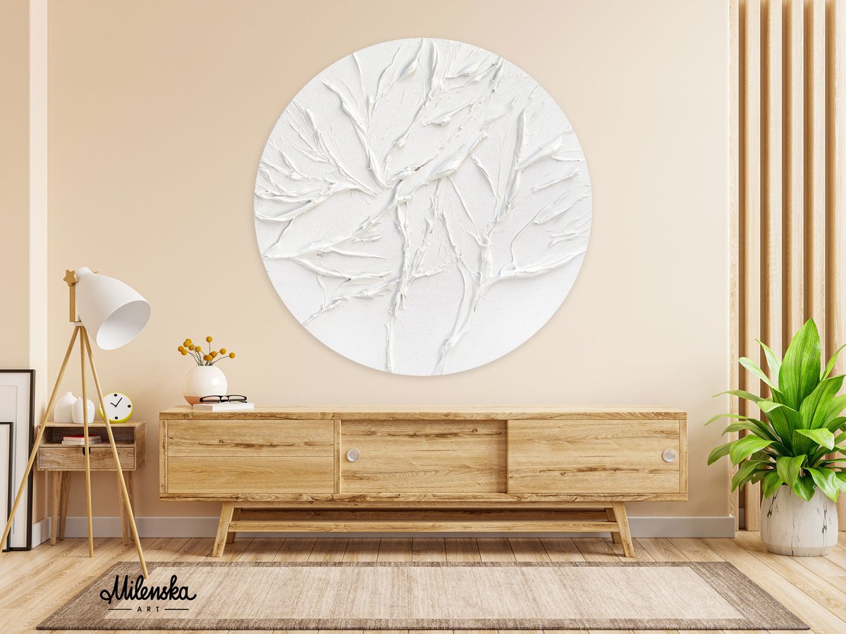 Organic Abstract Painting By Milena Gaytandzhieva, 35 X 35", Day, Original Artwork